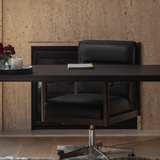 Levi Bosa Black Desk Chair | ready to ship!  (Lifestyle View)