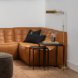 Dexter Smoked Black Cast Glass Nesting Tables | ready to ship! (Video)