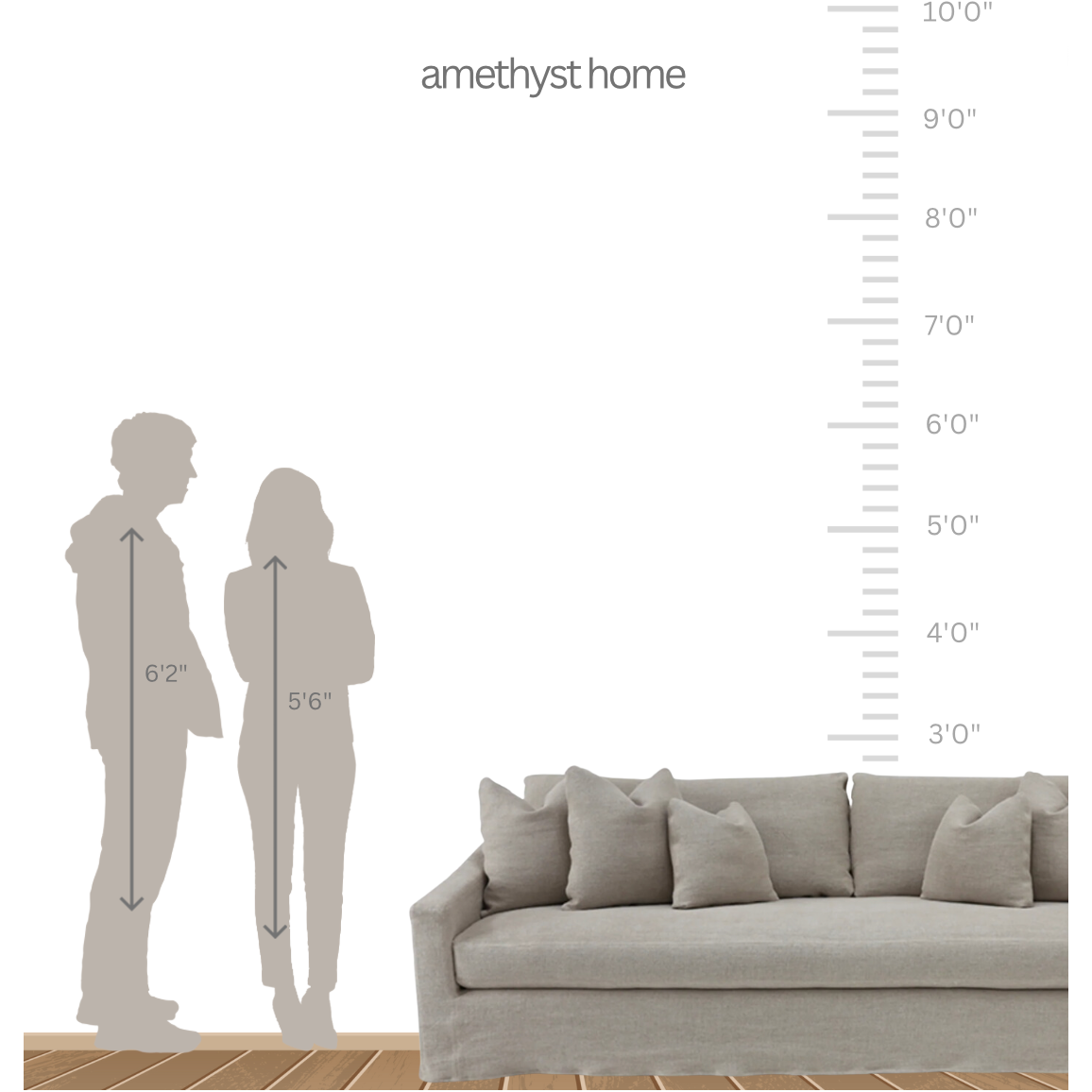 The Verellen Duke Sofa Family is a model of comfort, style, perfect for families, and enjoyable in all seasons of life. When your sofa is made, it's created from sustainably harvested hardwood by expert craftspeople. Each sofa is custom made with your style, fabric, length, and comfort in mind. Amethyst Home provides interior design, new home construction design consulting, vintage area rugs, and lighting in the Charlotte metro area.