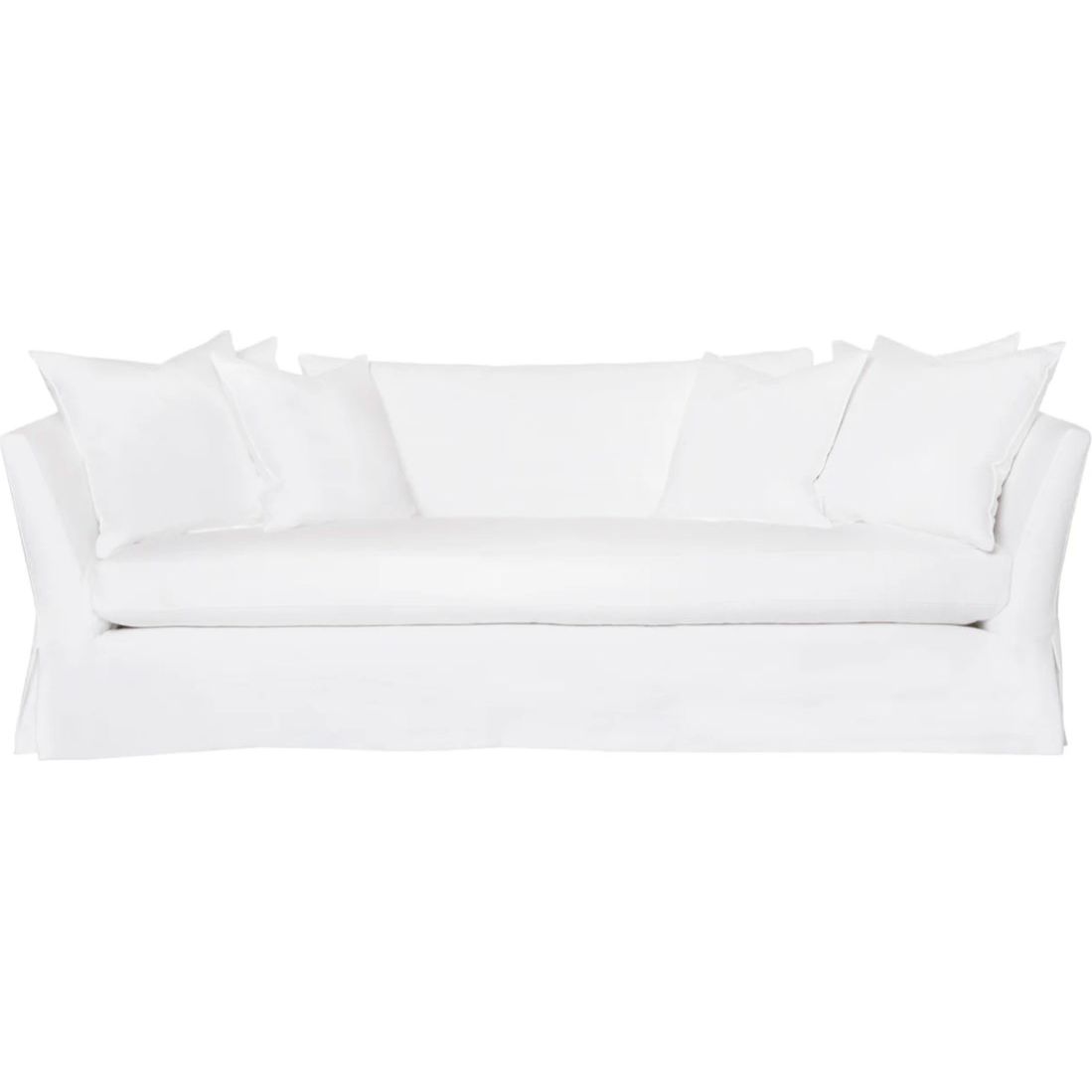 Seda White Linen Slipcovered Sofa  Cisco Brothers