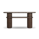 Serova Console Table - Dark Honed Emperador Marble | shipping 09/25/2026