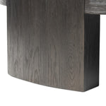 Featuring Sheffield Charcoal Oak Veneer Coffee Table by Four Hands at Amethyst Home. Made from thick, charcoal-finished oak, a rounded coffee table features four legs that pull through to the top, for an intriguing design detail.Overall Dimensions: 48.00"w x 48.00"d x 13.00"hWeight : 94.80 lbsMaterials : Oak Veneer. Amethyst Home provides interior design, new construction, custom furniture, and area rugs in the Omaha metro area