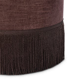 Sinclair Fringe Ottoman-21" - Laughlin Plum | shipping 08/14/2026