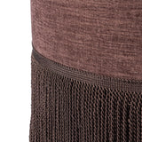 Sinclair Fringe Ottoman-21" - Laughlin Plum | shipping 08/14/2026
