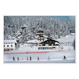 Skiing In Seefeld by Slim Aarons - White Maple