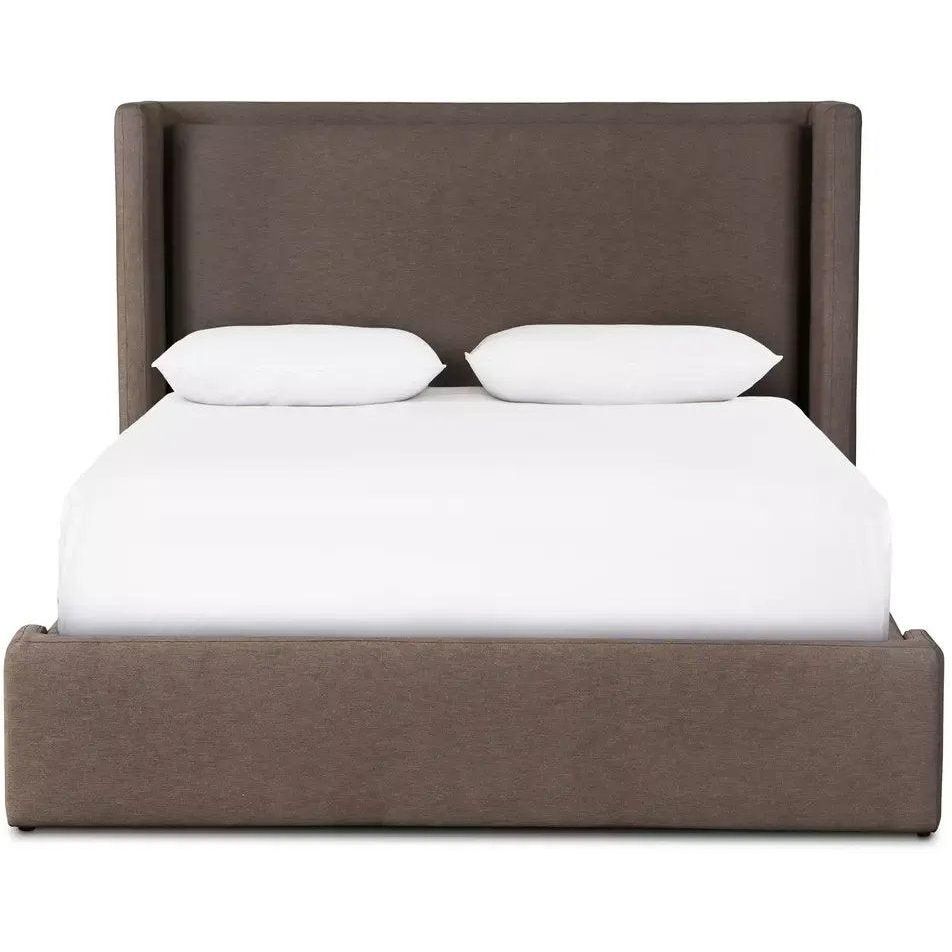 Featuring Sophia Rhett Mink Bed by Four Hands at Amethyst Home. A shorter wingspan and geometric cutouts define this modern-day shelter wingback bed, designed for comfort from every angle. Upholstered in a natural taupe fabric with subtle texture and a soft hand.
Queen: 69.50"w x 93.00"d x 52.00"hKing: 86.00"w x 93.00"d x 52.00"h
Collection: NorwoodColors:. Amethyst Home provides interior design, new home construction design consulting, vintage area rugs, and lighting in the Alpharetta metro area.