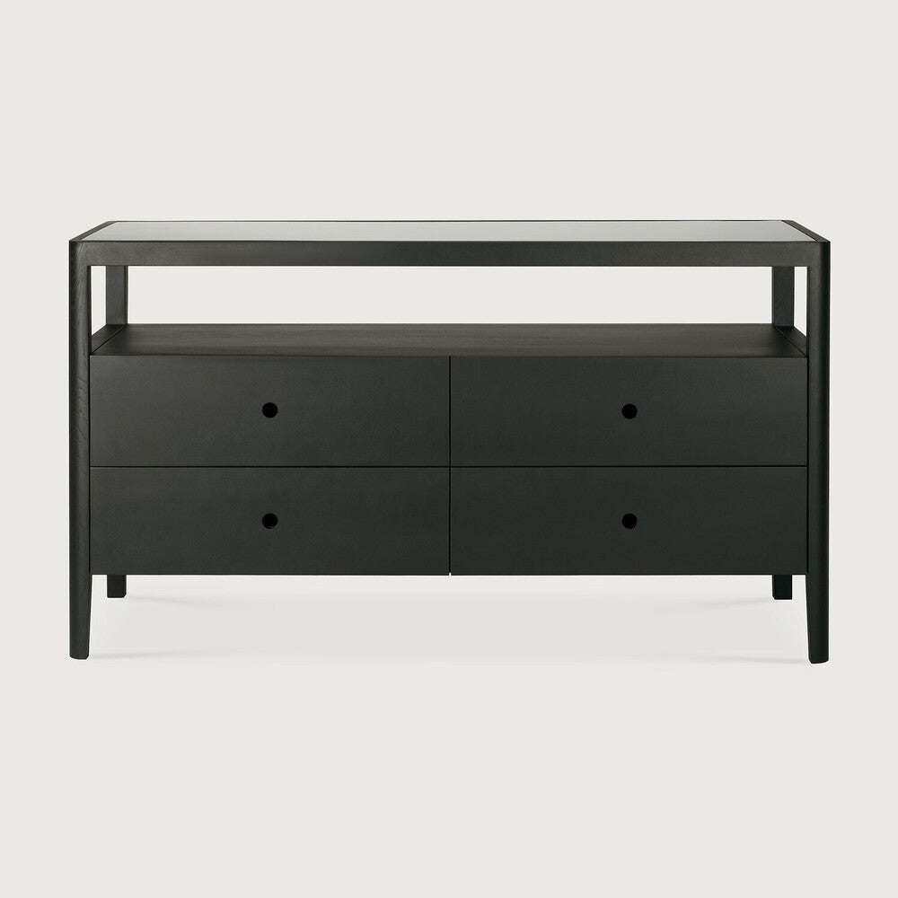 Spindle Oak Black Dresser | ready to ship!
