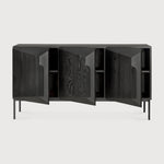 Featuring Stairs Sideboard Oak Black by Ethnicraft at Amethyst Home. An angular composition, designed by Alain van Havre, forms the heart of a design that aims to distance itself from traditional static and immobile surfaces. A unique sense of volume is created which alters your perception of the sideboard as you walk by.Adjustable Shelves : YesAnti-tipping mechanism : YesBrushed : T. Amethyst Home provides interior design, new construction, custom furniture, and area rugs in the Austin metro area