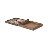 Stone Backgammon - Amber Ash Veneer | shipping 12/25/2026