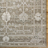 Featuring Almeria Hand-Knotted Rug by Surya at Amethyst Home. This luxurious Almeria hand-made rug is the perfect statement piece to add a touch of updated traditional style to your home. Its blend of wool and viscose gives it a soft feel and low pile, making it ideal for high traffic areas in your home. With its intricate hand-knotted construction and fringe . Amethyst Home provides interior design, new home construction design consulting, vintage area rugs, and lighting in the Austin metro area.