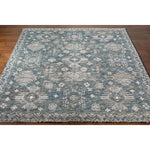 Bring a timeless classic into your home with the Almeria Hand Made Rug. This updated traditional style rug is made of high quality wool and viscose fibers for superior softness, durability, and comfort. The low pile provides easy maintenance while the hand-knotted construction ensures lasting quality. Amethyst Home provides interior design, new home construction design consulting, vintage area rugs, and lighting in the Park City metro area.