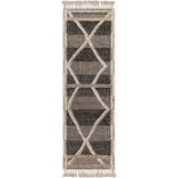 Bring a touch of global-inspired sophistication to your living space with the Cadiz Handmade Rug. This hand knotted wool rug has a plush pile, offering an inviting feel underfoot. The fringe detail adds texture and visual interest, while its Moroccan-style pattern gives this piece a timeless yet modern look. Amethyst Home provides interior design, new home construction design consulting, vintage area rugs, and lighting in the Salt Lake City metro area.