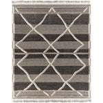 Bring a touch of global-inspired sophistication to your living space with the Cadiz Handmade Rug. This hand knotted wool rug has a plush pile, offering an inviting feel underfoot. The fringe detail adds texture and visual interest, while its Moroccan-style pattern gives this piece a timeless yet modern look. Amethyst Home provides interior design, new home construction design consulting, vintage area rugs, and lighting in the Washington metro area.
