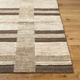 Elevate your living space with the Folklore handmade rug. Fashioned in an Art Deco Modern style, this Indian manufactured woolen wonder brings a unique flair to any room it graces. The hand-knotted construction promises high pile comfort underfoot, making every step a plush experience. Amethyst Home provides interior design, new home construction design consulting, vintage area rugs, and lighting in the Monterey metro area.
