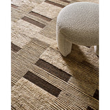 Elevate your living space with the Folklore handmade rug. Fashioned in an Art Deco Modern style, this Indian manufactured woolen wonder brings a unique flair to any room it graces. The hand-knotted construction promises high pile comfort underfoot, making every step a plush experience. Amethyst Home provides interior design, new home construction design consulting, vintage area rugs, and lighting in the Washington metro area.