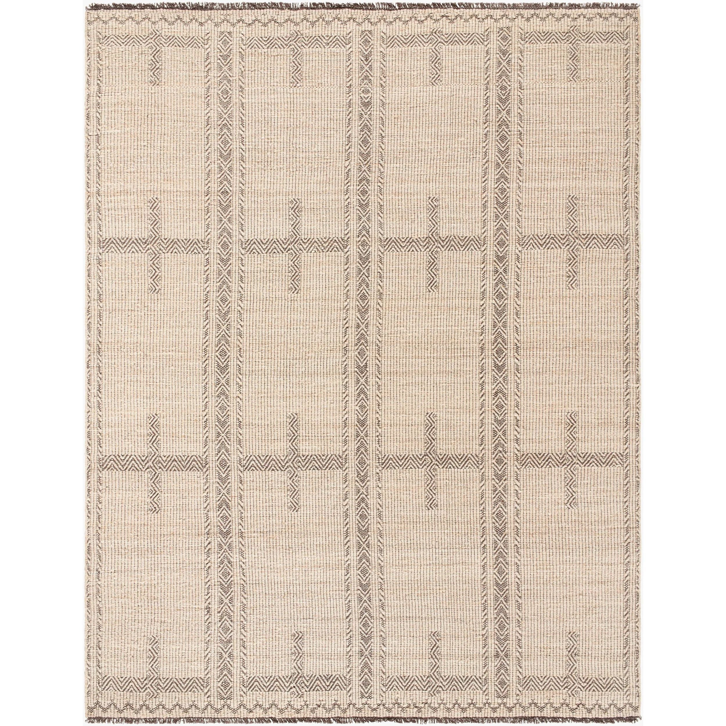 Step into a world of comfort and Bohemian charm with the Irfan handmade rug. Constructed in India, this handwoven rug is an exquisite blend of cotton and wool, offering exceptional durability along with a delightful underfoot feel. Its distinctive global style makes it a perfect centerpiece for any space that needs a dash of artistic flair. Amethyst Home provides interior design, new home construction design consulting, vintage area rugs, and lighting in the Calabasas metro area.