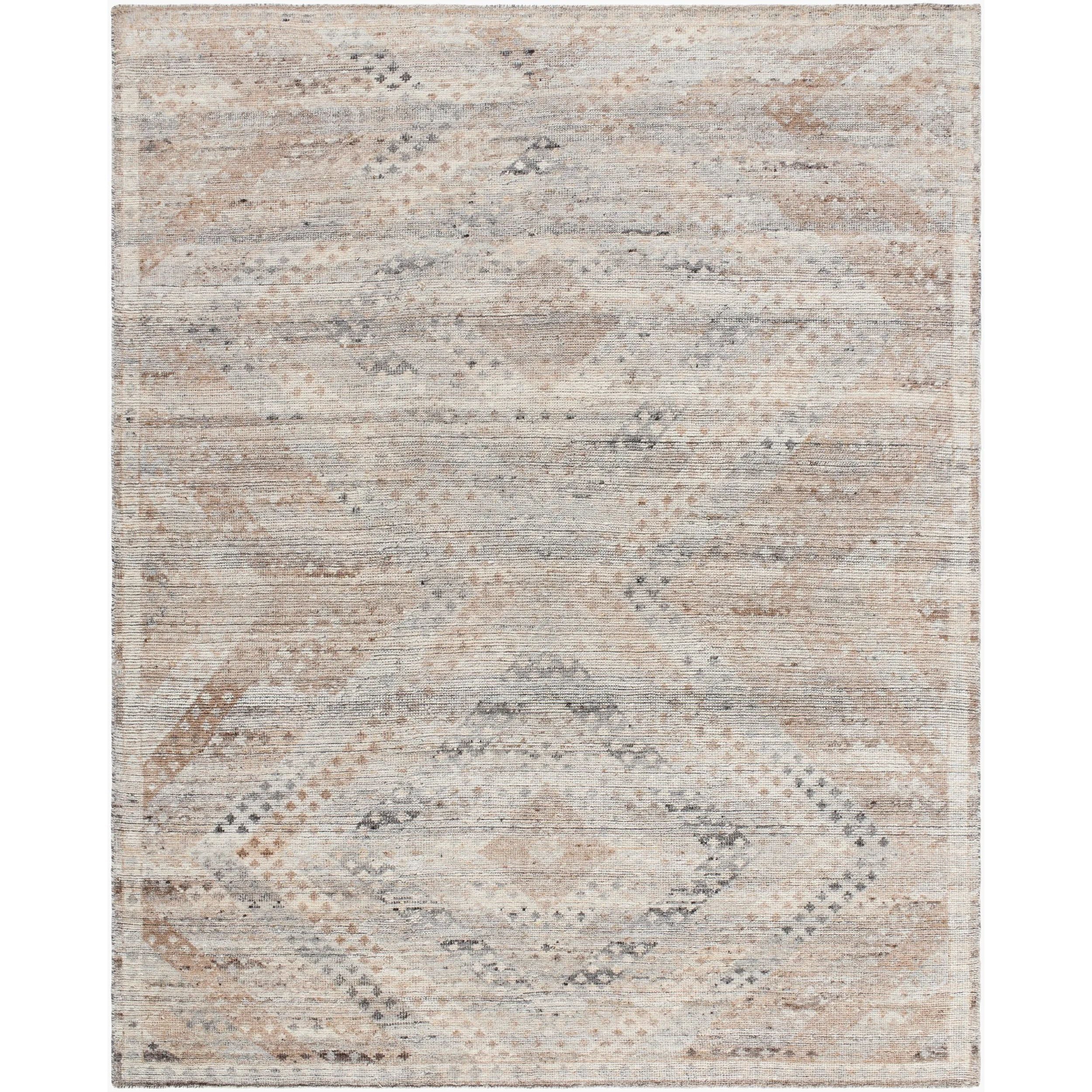 Immerse your home in the rich, eclectic charm of our Kabul collection, a stunning handmade rug that beautifully captures Bohemian Global style. Woven from plush wool in India, this piece is hand-knotted for an authentic touch, embodying a vibrant texture with its low pile design. Amethyst Home provides interior design, new home construction design consulting, vintage area rugs, and lighting in the Calabasas metro area.