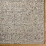 Experience the stunning beauty of the Kimberly collection with our hand-knotted wool rug. This updated traditional style rug, made in India, boasts an impressive medium pile that feels incredible underfoot. With its rich texture and timeless design, it's sure to become a focal point in your space. Amethyst Home provides interior design, new home construction design consulting, vintage area rugs, and lighting in the Portland metro area.