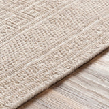 This Livorno Hand Made Rug is the perfect addition to any home decor. This piece of artistry features a timeless updated traditional style that will be sure to enhance your interior design. The rug is made of high quality wool and viscose, with no pile and hand knotted construction for maximum durability and longevity. Amethyst Home provides interior design, new home construction design consulting, vintage area rugs, and lighting in the Alpharetta metro area.