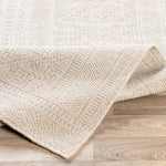 This Livorno Hand Made Rug is the perfect addition to any home decor. This piece of artistry features a timeless updated traditional style that will be sure to enhance your interior design. The rug is made of high quality wool and viscose, with no pile and hand knotted construction for maximum durability and longevity. Amethyst Home provides interior design, new home construction design consulting, vintage area rugs, and lighting in the Omaha metro area.