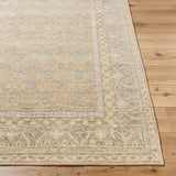 Featuring Marisa Hand-Knotted Rug by Surya at Amethyst Home. Step into the idyllic charm of a French Country Cottage with our Marisa handmade rug. This piece, hand-knotted in India, is made entirely of wool, providing your space with a comforting and cozy feel. Its low pile construction makes it ideal for high-traffic areas, ensuring its beauty will last throug. Amethyst Home provides interior design, new home construction design consulting, vintage area rugs, and lighting in the Tampa metro area.
