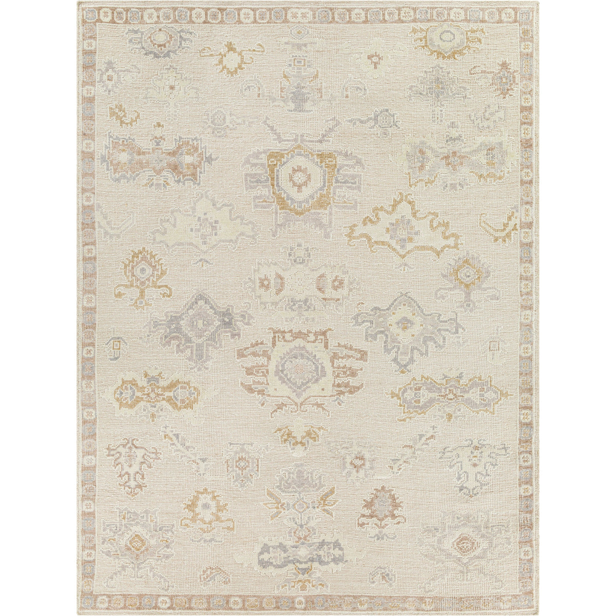Revere Cream Hand-Knotted Rug