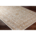 The Revere Light Gray rug showcases a traditional inspired design. The neutral colors and soft materials make it a cozy addition to any space, especially living rooms and dens. Amethyst Home provides interior design, new home construction design consulting, vintage area rugs, and lighting in the Kansas City metro area.