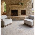 Soft enough for indoors and durable enough for all season weather. Hand-knotted of sustainable PET, the Revere Natural hand-knotted rug's superpower is that it can be easily cleaned and hosed off outside! Amethyst Home provides interior design, new home construction design consulting, vintage area rugs, and lighting in the Omaha metro area.