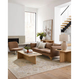 Introducing the Sinclair, an exquisite handmade rug that brings a touch of farmhouse cottage charm to any room. This piece is meticulously hand-knotted in India from wool, ensuring a medium pile that's both comfortable underfoot and durable for high traffic areas. To further enhance its longevity, we recommend using it with a rug pad. Amethyst Home provides interior design, new home construction design consulting, vintage area rugs, and lighting in the Tampa metro area.