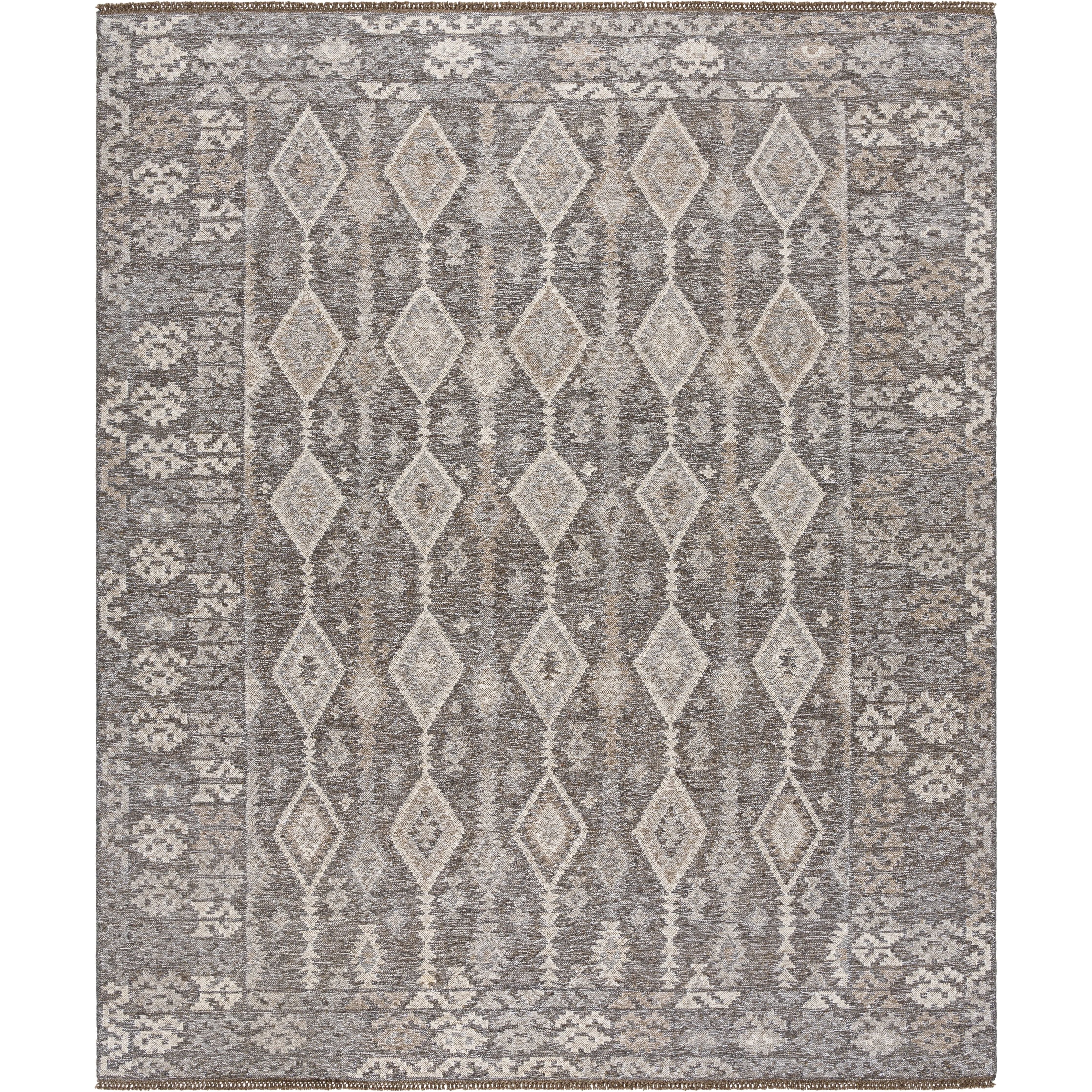 Featuring Tempe Charcoal Rug by Surya at Amethyst Home. Expertly crafted and made from high-quality materials, the Tempe Rug provides both style and functionality for any living space. Its durable construction makes it suitable for high traffic areas, while its soft texture adds warmth and comfort to your home. Enhance your decor with this versatile and tim. Amethyst Home provides interior design, new home construction design consulting, vintage area rugs, and lighting in the Charlotte metro area.