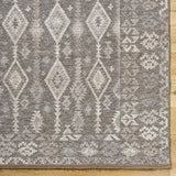 Featuring Tempe Charcoal Rug by Surya at Amethyst Home. Expertly crafted and made from high-quality materials, the Tempe Rug provides both style and functionality for any living space. Its durable construction makes it suitable for high traffic areas, while its soft texture adds warmth and comfort to your home. Enhance your decor with this versatile and tim. Amethyst Home provides interior design, new home construction design consulting, vintage area rugs, and lighting in the Park City metro area.