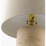 As lovers of luxe aesthetics at Amethyst, we love the designer inspired Travera Accent Table Lamp. This item pairs well with other brands such as Loloi Rugs and is perfect for eclectic homes Amethyst Home provides interior design, new home construction design consulting, vintage area rugs, and lighting in the Charlotte metro area.