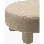 Featuring Welly Ottoman by Surya at Amethyst Home. Introducing the Welly Ottoman, a stunning addition to any living space. This piece is not only stylish but also sustainable, featuring upholstery made from recycled fabric and polyester. The sturdy plywood base ensures durability while the fill, a blend of 90% polyurethane foam and 10% Dacron, offers plush com. Amethyst Home provides interior design, new home construction design consulting, vintage area rugs, and lighting in the Austin metro area.