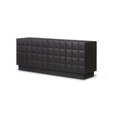 Swell Media Console - Dry Black Oak Veneer