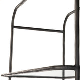 Featuring Swinton Hammered Aged Brass Bookcase by Four Hands at Amethyst Home. Hammered gunmetal-finished iron frames tempered glass shelving, for a transitional look with subtle vintage vibes.82"Overall Dimensions: 38.00"w x 20.75"d x 82.00"hWeight: 227.87 lbs102"Overall Dimensions: 42.00"w x 20.75"d x 102.00"hWeight: 293.21 lbsMaterials : Iron, Glass. Amethyst Home provides interior design, new construction, custom furniture, and area rugs in the Washington metro area