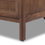 Featuring Sydney Brown Cane 9 Drawer Dresser by Four Hands at Amethyst Home. Integrate organization and style into your bedroom with the Sydney Brown Cane 9 Drawer Dresser. Boasting nine spacious drawers, this dresser offers ample storage for all your clothing and accessories. Its elegant design, featuring a beautiful cane texture, will elevate the look of any room.
Overall Dime. Amethyst Home provides interior design, new construction, custom furniture, and area rugs in the Kansas City metro area
