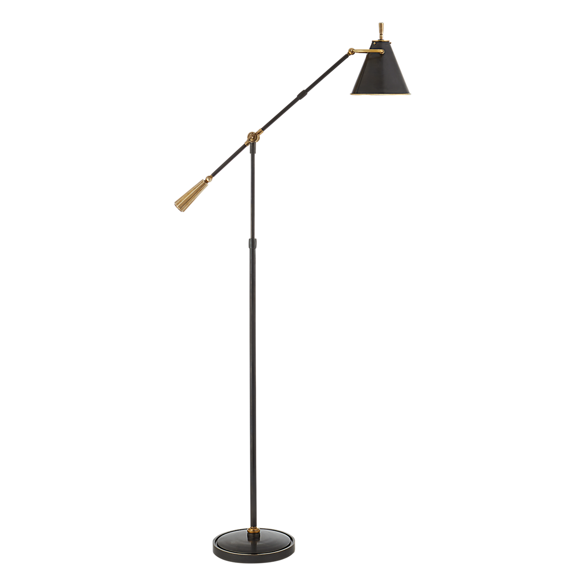 Goodman Floor Lamp Bronze and Brass