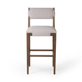 Featuring Tamari Antwerp Natural  Bar + Counter Stool by Four Hands at Amethyst Home. Light-finished solid ash frames linen-blend high-performance seating, bringing a bright, organic look to this bar stool. Performance fabrics are specially created to withstand spills, stains, high traffic and wear, ensuring long-term comfort and unmatched durability. Steam fabric regularly for. Amethyst Home provides interior design, new construction, custom furniture, and area rugs in the Laguna Beach metro area