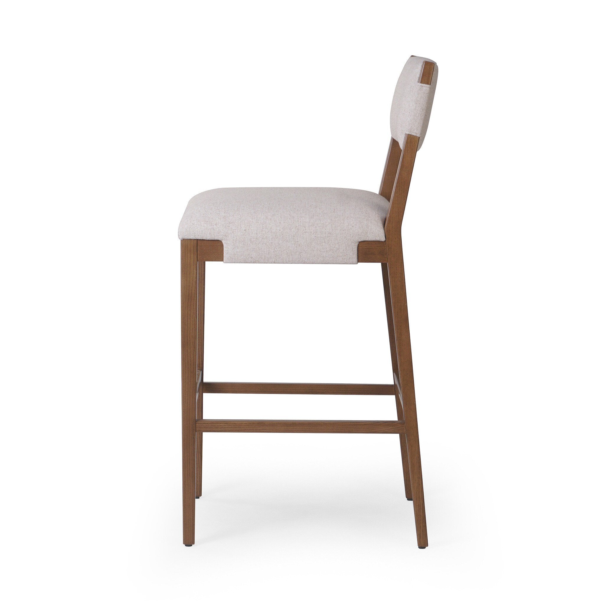 Featuring Tamari Antwerp Natural  Bar + Counter Stool by Four Hands at Amethyst Home. Light-finished solid ash frames linen-blend high-performance seating, bringing a bright, organic look to this bar stool. Performance fabrics are specially created to withstand spills, stains, high traffic and wear, ensuring long-term comfort and unmatched durability. Steam fabric regularly for a. Amethyst Home provides interior design, new construction, custom furniture, and area rugs in the Scottsdale metro area
