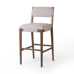 Featuring Tamari Antwerp Natural  Bar + Counter Stool by Four Hands at Amethyst Home. Light-finished solid ash frames linen-blend high-performance seating, bringing a bright, organic look to this bar stool. Performance fabrics are specially created to withstand spills, stains, high traffic and wear, ensuring long-term comfort and unmatched durability. Steam fabric regularly for a cr. Amethyst Home provides interior design, new construction, custom furniture, and area rugs in the Seattle metro area