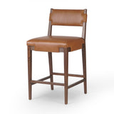 Featuring Tamari Sonoma Chestnut Bar + Counter Stool by Four Hands at Amethyst Home. A solid ash frame pairs with chestnut top-grain leather exclusive to Four Hands. Perfectly sized for the counter.BarOverall Dimensions: 19.75"w x 23.50"d x 43.75"hWeight: 20.50 lbsCounterOverall Dimensions: 19.75"w x 23.50"d x 40.25"hWeight: 18.74 lbsMaterials : Top Grain Leather, Solid Ash, 93% P. Amethyst Home provides interior design, new construction, custom furniture, and area rugs in the Nashville metro area
