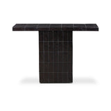 Tanik Console Table - Textured Brown Tile | shipping 10/10/2026