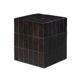 Tanik End Table - Textured Brown Tile | shipping 10/15/2026