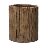 Tarrow Planter - Faux Brown Wood