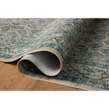 Chris Loves Julia x Loloi Ramona Bone / Teal Rug