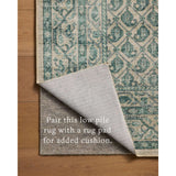 Chris Loves Julia x Loloi Ramona Bone / Teal Rug