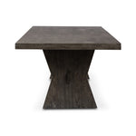 Featuring Tia Black Burnt Oak Dining Table by Four Hands at Amethyst Home. Inspired by European antiques, grand scaling and bowtie-shaped legs serve plenty of presence. A single stretcher adds a traditional feel to this refreshed altar table in a black burnt oak. Seats 10 comfortably.Overall Dimensions: 108.00"w x 42.00"d x 30.00"hWeight : 170.53 lbsMaterials : Solid Oak. Amethyst Home provides interior design, new construction, custom furniture, and area rugs in the Charlotte metro area