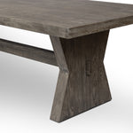 Featuring Tia Black Burnt Oak Dining Table by Four Hands at Amethyst Home. Inspired by European antiques, grand scaling and bowtie-shaped legs serve plenty of presence. A single stretcher adds a traditional feel to this refreshed altar table in a black burnt oak. Seats 10 comfortably.Overall Dimensions: 108.00"w x 42.00"d x 30.00"hWeight : 170.53 lbsMaterials : Solid Oak. Amethyst Home provides interior design, new construction, custom furniture, and area rugs in the Los Angeles metro area