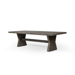 Featuring Tia Black Burnt Oak Dining Table by Four Hands at Amethyst Home. Inspired by European antiques, grand scaling and bowtie-shaped legs serve plenty of presence. A single stretcher adds a traditional feel to this refreshed altar table in a black burnt oak. Seats 10 comfortably.Overall Dimensions: 108.00"w x 42.00"d x 30.00"hWeight : 170.53 lbsMaterials : Solid Oak. Amethyst Home provides interior design, new construction, custom furniture, and area rugs in the Washington metro area