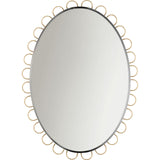 Tirreno 24 x 31 Rectangular Mirror - Gild
